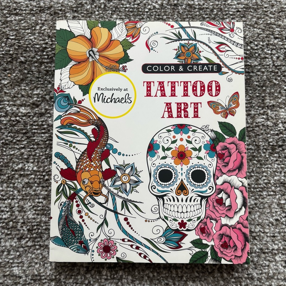 Color & Create Tattoo Art Coloring Book